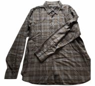 John Varvatos brown Cotton Shirts
