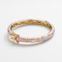 Junior Jewels Brass Pink Enamel Heart Bangle Bracelet – Kids, Girl’s