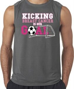 Kicking Breast Cancer is Our Goal Mens Sleeveless Shirt