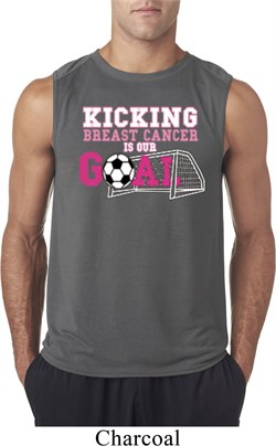 Kicking Breast Cancer is Our Goal Mens Sleeveless Shirt