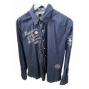 LA Martina navy Cotton Shirts