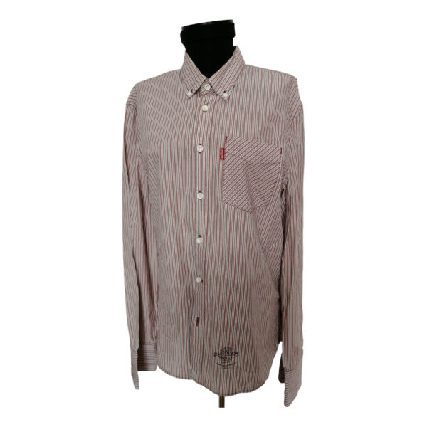 Levi's Vintage Clothing burgundy Cotton Shirts