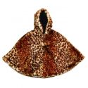 Little Girls Brown Leopard Faux Poncho 1T-6 – 1T-2T