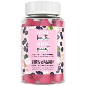 Love Beauty and Planet Multi-Benefit Vitamins Dietary Supplement - Berry Extraordinary - 60ct