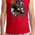 Mens Biker Shirt American By Birth Muscle Tee T-Shirt