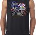 Mens Biker Shirt American Pride Motorcycle Sleeveless Tee T-Shirt