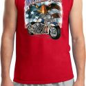 Mens Biker Shirt American Steel Muscle Tee T-Shirt