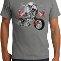 Mens Biker Shirt Eagle Biker Organic Tee T-Shirt