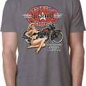 Mens Biker Shirt Full Service Gas Burnout Tee T-Shirt