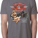 Mens Biker Shirt Full Service Gas Burnout Tee T-Shirt