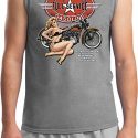 Mens Biker Shirt Full Service Gas Muscle Tee T-Shirt