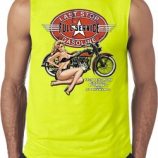 Mens Biker Shirt Full Service Gas Sleeveless Tee T-Shirt