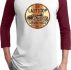 Mens Biker Shirt Last Stop Raglan Tee T-Shirt