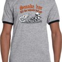 Mens Biker Shirt Smoke Em Ringer Tee T-Shirt