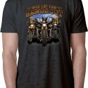 Mens Biker Shirt Who Let The Hawgs Out Burnout Tee T-Shirt