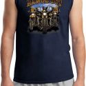 Mens Biker Shirt Who Let The Hawgs Out Muscle Tee T-Shirt