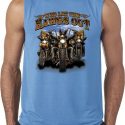 Mens Biker Shirt Who Let The Hawgs Out Sleeveless Tee T-Shirt