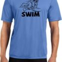 Mens Black Penguin Power Swim Moisture Wicking T-shirt