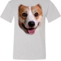 Mens Corgi Shirt Big Corgi Face Tall Tee T-Shirt