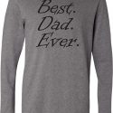 Mens Dad Shirt Best Dad Ever Black Print Lightweight Hoodie Tee