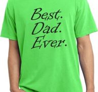 Mens Dad Shirt Best Dad Ever Black Print Pigment Dyed Tee T-Shirt