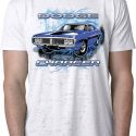 Mens Dodge Shirt Blue Dodge Charger Burnout Tee T-Shirt