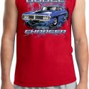 Mens Dodge Shirt Blue Dodge Charger Muscle Tee T-Shirt