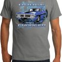 Mens Dodge Shirt Blue Dodge Charger Organic Tee T-Shirt