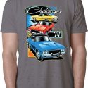 Mens Dodge Shirt Challenger Trio Burnout Tee T-Shirt