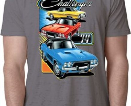 Mens Dodge Shirt Challenger Trio Burnout Tee T-Shirt