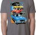 Mens Dodge Shirt Challenger Trio Burnout Tee T-Shirt