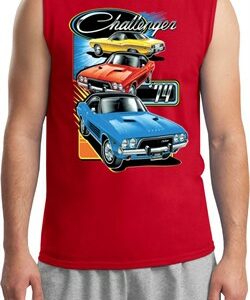 Mens Dodge Shirt Challenger Trio Muscle Tee T-Shirt