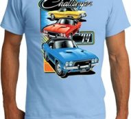 Mens Dodge Shirt Challenger Trio Organic Tee T-Shirt
