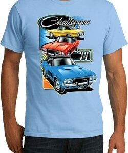 Mens Dodge Shirt Challenger Trio Organic Tee T-Shirt