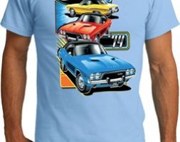Mens Dodge Shirt Challenger Trio Organic Tee T-Shirt