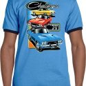 Mens Dodge Shirt Challenger Trio Ringer Tee T-Shirt