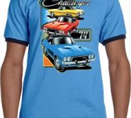 Mens Dodge Shirt Challenger Trio Ringer Tee T-Shirt