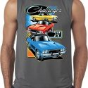 Mens Dodge Shirt Challenger Trio Sleeveless Tee T-Shirt