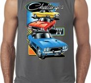 Mens Dodge Shirt Challenger Trio Sleeveless Tee T-Shirt