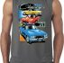 Mens Dodge Shirt Challenger Trio Sleeveless Tee T-Shirt