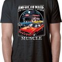 Mens Dodge Shirt Chrysler American Made Burnout Tee T-Shirt