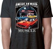 Mens Dodge Shirt Chrysler American Made Burnout Tee T-Shirt