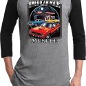 Mens Dodge Shirt Chrysler American Made Raglan Tee T-Shirt