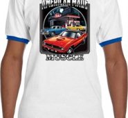 Mens Dodge Shirt Chrysler American Made Ringer Tee T-Shirt