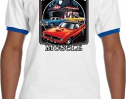 Mens Dodge Shirt Chrysler American Made Ringer Tee T-Shirt