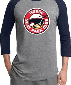 Mens Dodge Shirt Dodge Scat Pack Club Raglan Tee T-Shirt