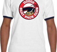 Mens Dodge Shirt Dodge Scat Pack Club Ringer Tee T-Shirt