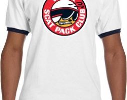 Mens Dodge Shirt Dodge Scat Pack Club Ringer Tee T-Shirt