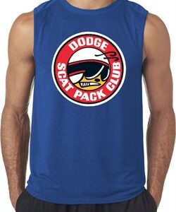 Mens Dodge Shirt Dodge Scat Pack Club Sleeveless Tee T-Shirt