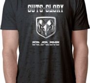 Mens Dodge Shirt Guts and Glory Ram Logo Burnout Tee T-Shirt